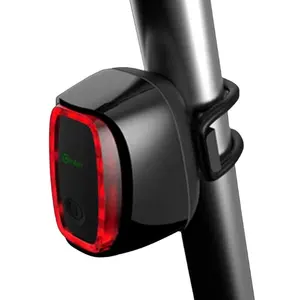 智能感应制动自行车尾灯USB充电山地车配件自行车灯自行车