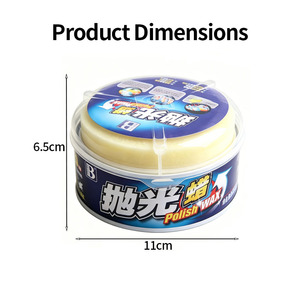 Cire de polissage pour voiture, pâte de cire cristalline dure, <span class=keywords><strong>réparation</strong></span> des rayures, entretien de la peinture, film de protection imperméable, accessoires de detailing automobile - Product Image 6
