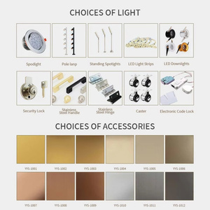 Présentoir <span class=keywords><strong>Colonne</strong></span> Haute pour Bijoux, Socle <span class=keywords><strong>en</strong></span> Métal Noir Mat, <span class=keywords><strong>Vitrine</strong></span> Géométrique <span class=keywords><strong>en</strong></span> <span class=keywords><strong>Verre</strong></span> pour Magasin de Montres et Exposition d'Art - Product Image 4