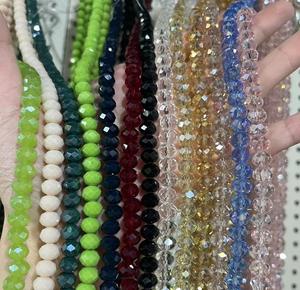 Cuentas de Vidrio de Alta Calidad Bestone de 4 mm, 6 mm y 8 mm, Color AB, Cuentas de Cristal Bicónicas Facetadas, Cuentas Sueltas para Hacer Joyas - Product Image 1