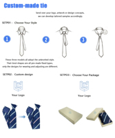 Corbata de Poliéster para Hombre, con Diseño Tejido y Logotipo Personalizado, para Negocios, Bodas, Eventos Formales, Resistente, de una Sola Pieza