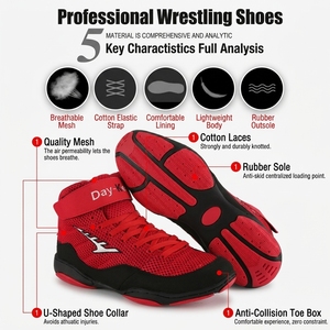 Chaussures <span class=keywords><strong>de</strong></span> <span class=keywords><strong>boxe</strong></span> et <span class=keywords><strong>de</strong></span> lutte pour hommes, vente en gros d'usine, livraison directe - Product Image 2