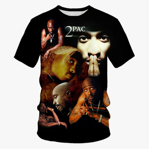 T-<span class=keywords><strong>shirt</strong></span> décontracté en tricot à motif animal imprimé en 3D pour le mois de l'histoire des Noirs, t-<span class=keywords><strong>shirt</strong></span> graphique personnalisé imprimé intégral - Product Image 2