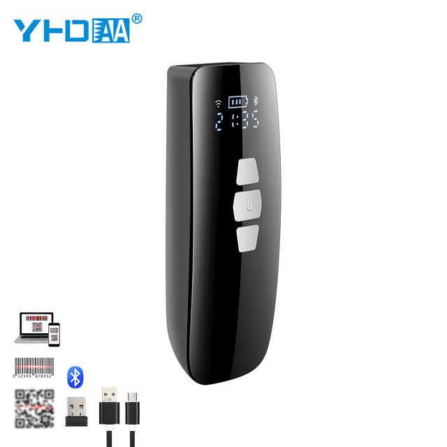 YHD-3200DB 3 in 1 Wireless Bluetooth Mobile Qr Bar Code Reader Portable Mini Pocket 2D Barcode Scanner