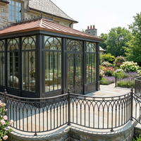 Ornement en aluminium pour extérieur, main courante de jardin, sans rouille, design préfabriqué, faible entretien, DIY pour maison américaine, balcon, escalier, cour arrière