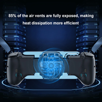 KJ02 2 in 1 Gamepad Teleskopik Tipe C Pendingin Nirkabel Pengontrol Game Seluler Dual Joystick untuk Android IOS Ponsel Switch PC