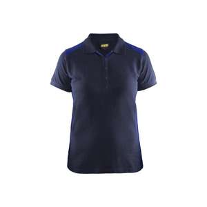 BLAKLADER-Polo Mujer 339010508985S Azul marino/Azul aciano-EAN 7330509479360 CAMISETAS Y POLOS DE TRABAJO - Product Image 1