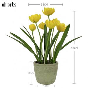 Flor de Tulipán Artificial de Plástico y Látex para Decoración de Bodas, Interiores, Exteriores y Hoteles - Product Image 2