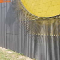 Panneaux de façade en aluminium sur mesure, tôle perforée décorative à motifs pour revêtement mural extérieur commercial