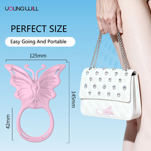 Potente Vibrador de Clítoris Portátil con Diseño en Forma de <span class=keywords><strong>C</strong></span> para Uso con Manos Libres, Anillo Vibrador para Estimulación Femenina y Masculina, Juguetes Sexuales - Product Image 2