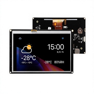 NEXTION NX8048K070 - Écran tactile résistif LCD couleur 7,0'' amélioré avec module série HMI intégré RTC TTL URAT L107 - Product Image 1