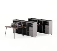 Bureau de travail personnalisable, minimaliste, petit, pour employés, bureau régulier