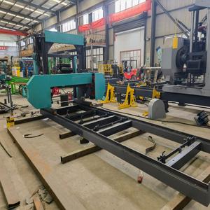 Horizontal Practical Portable High Efficiency Diesel Stable Band Sawmill Wood Cutting Sawmill 35HPLONCIN Gasoline Engine - Product Image 1