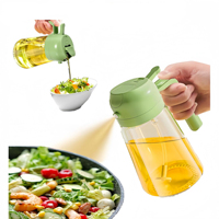 Diskon besar semprotan minyak fungsi ganda dapat 470ml botol semprotan minyak dapur botol minyak terintegrasi tipe dorong
