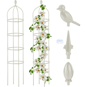 Treillis de jardin blanc antirouille pour plantes grimpantes, treillis pour roses en <span class=keywords><strong>pot</strong></span> - Product Image 1