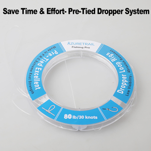 Rigues de pêche pré-nouées avec boucle compte-gouttes, ligne monofilament en nylon résistant 10lb 100lb, nœuds sur bobine, pour la pêche au <span class=keywords><strong>snapper</strong></span> et aux poissons de fond - Product Image 2