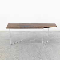 Pieds de table en acrylique personnalisés Jambe de meuble en acrylique transparent moderne