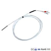 China Huatian CWC610204 OEM CE Sensor de temperatura del aire ambiente PT100 con 3 cables para enfriadores y calderas