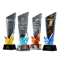 Minghuang or argent Bronze métal TV & film personnage cristal Plaque gravé trophée prix Promotion cadeau