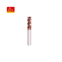 Outils Crm fournir 1-20mm diamètre Cnc tungstène routeurs fraises Hrc45 Hrc55 Hrc65 4 cannelures carbure coin rayon fraise