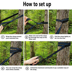 300*200cm <span class=keywords><strong>2</strong></span> <span class=keywords><strong>personnes</strong></span> Double voyage léger Camping <span class=keywords><strong>hamac</strong></span> extérieur avec sac de rangement - Product Image 6