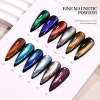 Fournitures professionnelles pour ongles en gros : Kit de vernis gel UV effet œil de chat, sans HEMA, 15 ml, magnétique, holographique, écologique, végétalien, en flacon