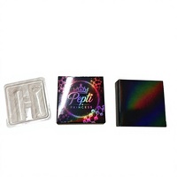 Boîte personnalisée en carton pour flacons avec plateau blister transparent pour bouteilles de sérum cosmétique, impression de logo personnalisée, vente en gros