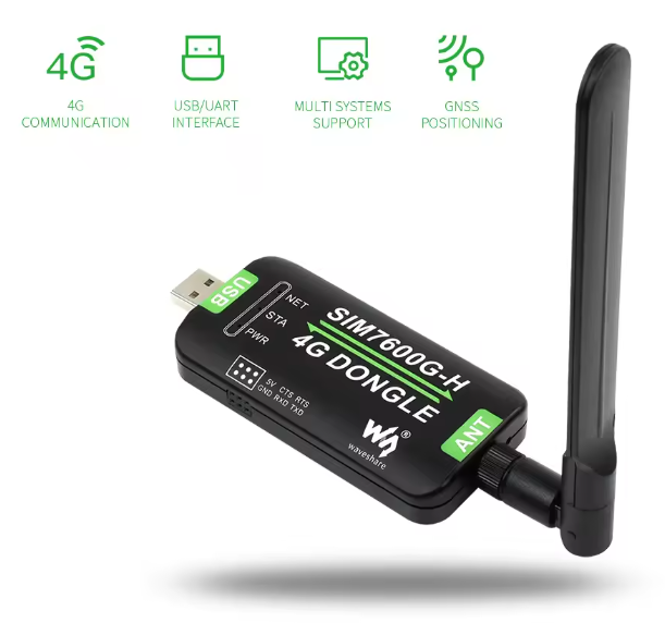 SIMCOM SIM7600G-H USB Dongle 4G LTE USB DONGLE Module Digital Transmission Industrial Grade Internet Access Module GNSS Global