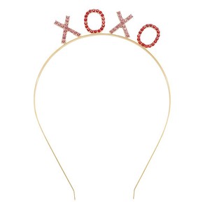 <span class=keywords><strong>Serre</strong></span>-tête DAMAI pour la Saint-Valentin et les mariages, accessoires de décoration, fournitures de fête, <span class=keywords><strong>serre</strong></span>-tête cœur rouge rose XOXO - Product Image 4