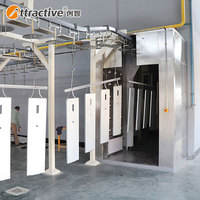 Système de revêtement en poudre électrostatique automatique AttractiveChina pour les armoires électriques, une solution de ligne de revêtement efficace