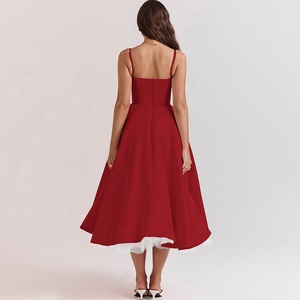 Robes de soirée mi-longues vintage des années 1960, <span class=keywords><strong>robe</strong></span> de mariée corset double couche à la française, <span class=keywords><strong>robe</strong></span> évasée style skater, vêtements de fête, <span class=keywords><strong>robe</strong></span> de soirée - Product Image 3