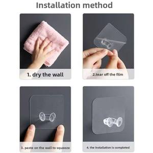 Karikatür soket güç kablosu depolama raf güçlü yapıştırıcı kanca plastik tıpa aracı organizasyon mutfak oturma odası için deliksiz - Product Image 4