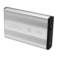 Venta al por mayor de fábrica Caja de disco duro portátil de metal de 3,5 pulgadas Caja de disco duro externo USB 3,0 a SATA