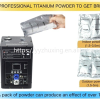 Fontaine à étincelles froides DMX en poudre de titane électrique, machine à étincelles pyrotechniques pour fêtes et mariages
