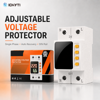 Protecteur de tension et de courant monophasé automatique, régulateur SVC, stabilisateur de tension 220V 40A 63A 80A pour appareils électroménagers