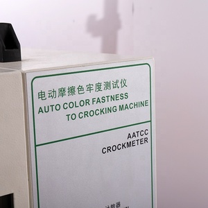 Testeur de solidité des couleurs par frottement électrique, Crockmètre AATCC, <span class=keywords><strong>machine</strong></span> automatique de <span class=keywords><strong>test</strong></span> de solidité des couleurs à l'usure - Product Image 6