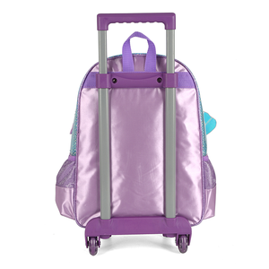 Factory Cartoon Beauty Wing Mermaid tail Kids Niños trolley <span class=keywords><strong>Mochila</strong></span> escolar bolsa <span class=keywords><strong>con</strong></span> <span class=keywords><strong>ruedas</strong></span> - Product Image 5