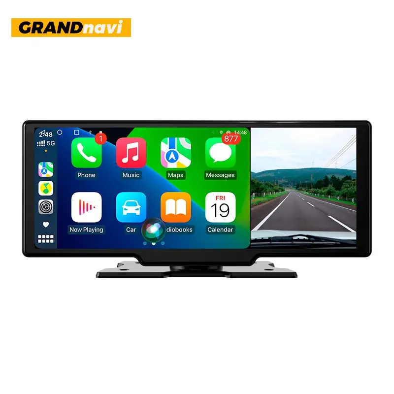 GRANDnavi 10.26 Inch DVR Touch Screen For Alpine Car Audio Carplay Android Auto CarPlay Monitor