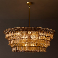 Lustre moderne de luxe américain pour salon, chambre de villa, salle à manger, grande lampe suspendue décorative