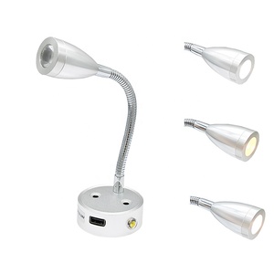 Lampe de lecture <span class=keywords><strong>LED</strong></span> 12-24V pour <span class=keywords><strong>camping</strong></span>-<span class=keywords><strong>car</strong></span>/caravane/bateau/marine/yacht/<span class=keywords><strong>camping</strong></span>-<span class=keywords><strong>car</strong></span>/tous véhicules, lampe murale de chevet <span class=keywords><strong>avec</strong></span> USB - Product Image 1