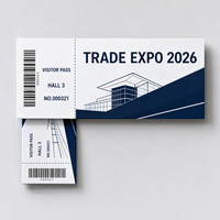 Eintrittskarten in Individueller Größe für Konferenzen, Ausstellungen und Messen sowie Werbeaktionen Maßgeschneiderte Größe und Farbe mit Individuellem Design