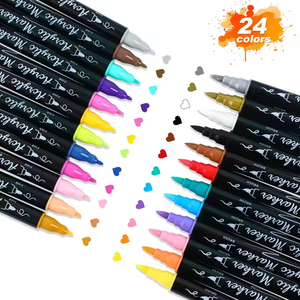 Marqueurs de croquis <span class=keywords><strong>Manga</strong></span> 120 couleurs avec stylo à double pinceau à base d'eau pour fournitures scolaires ensemble de <span class=keywords><strong>dessin</strong></span> à pointe fine - Product Image 2