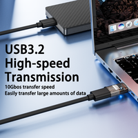 Adaptateur USB 3.2 mâle vers femelle 2026, synchronisation de données haute vitesse 10 Gbit/s, charge 60 W, extension de port USB pour ordinateur portable, PC, voiture