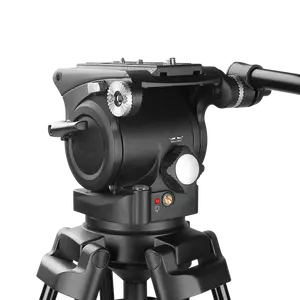 Axrtec AH90 professionnel 10kg charge utile 100mm taille de bol trépied vidéo tête fluide avec contrepoids réglable continu