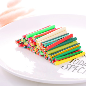 50ชิ้น/ถุงการ์ตูนอมยิ้มดอกไม้ผลไม้รักยิ้มใบหน้าเล็บซอฟท์เครื่องปั้นดินเผาดินโพลิเมอร์ชิ้นตกแต่งเล็บติด - Product Image 2