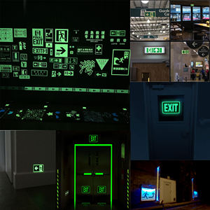 سلامة النار Photoluminescent ، مخصصة PVC سلامة الإجلاء في حالات الطوارئ مضيئة - Product Image 6