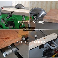 Machine à scier semi-automatique dégauchisseuse à bois épaississeur rabot rabot à bois pour le travail du bois