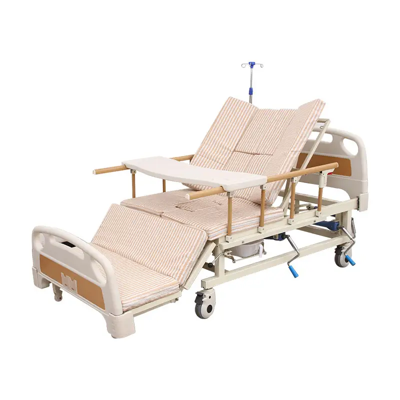 تخفيضات هائلة من المصنع سرير مستشفى يدوي معدات طبية للممرضين سرير بمرتبة للمرضى
