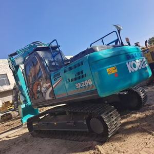 Excavadora KOBELCO SK200 Color Verde Azulado, Modelo Usado, Equipo de Construcción de Uso Pesado - Product Image 1