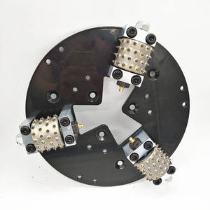 Metal Bond Litchi Surface Bush Marteau Plaques 3 Rouleaux Disque Abrasif pour Meulage de Sol - Product Image 1